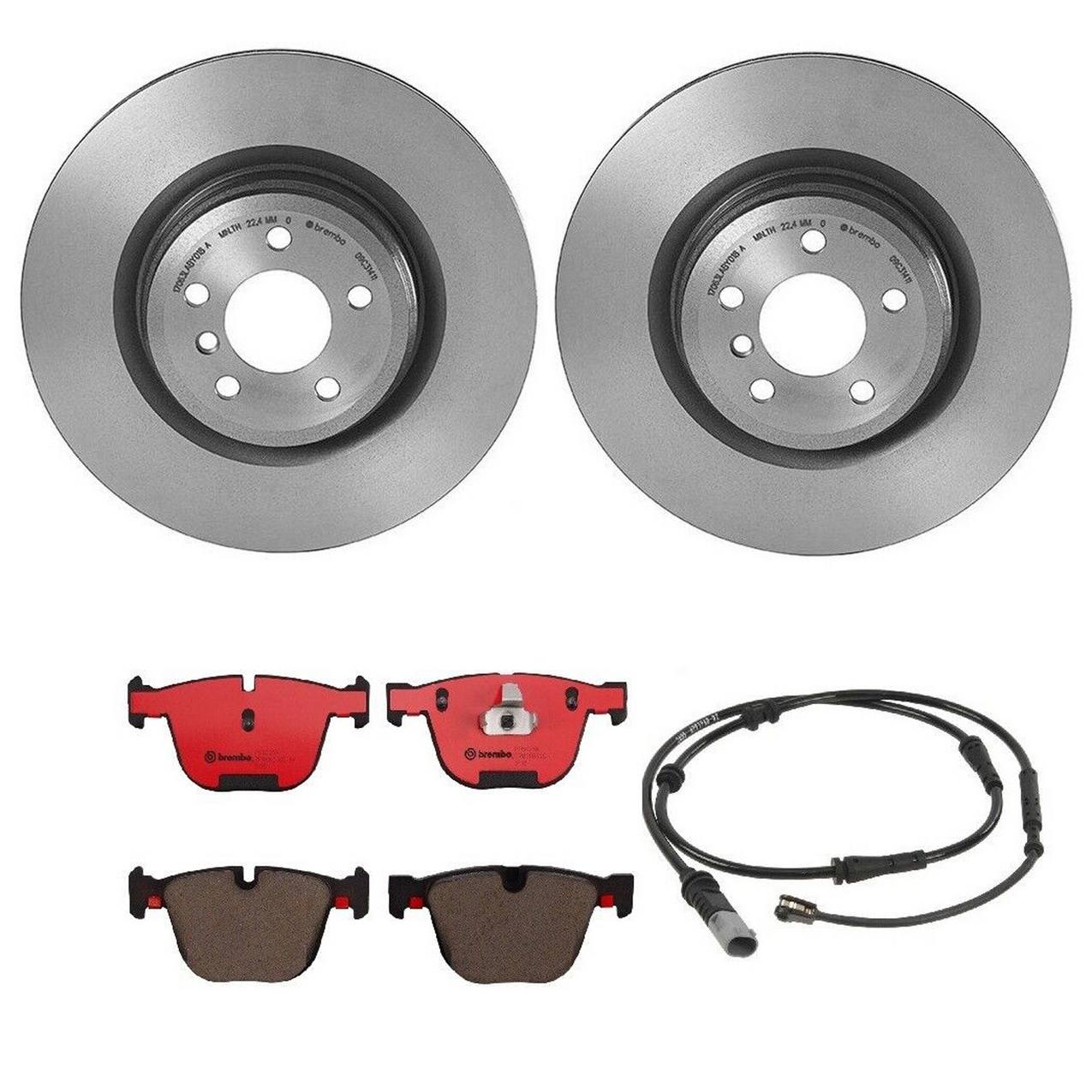 BMW Disc Brake Pad and Rotor Kit – Rear (370mm) (Ceramic) 34216775291