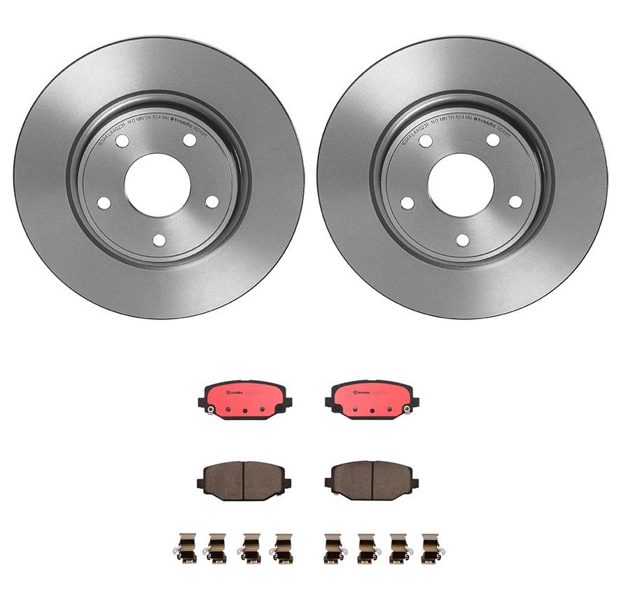 Volkswagen Disc Brake Pad and Rotor Kit – Rear (328mm) (Ceramic) K04779713AA