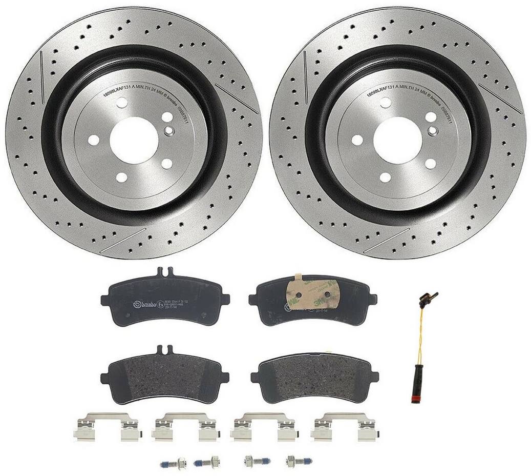 Mercedes-Benz Disc Brake Pad and Rotor Kit – Rear (360mm) (Low-Met) A2314230212