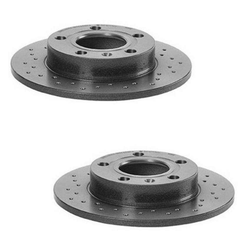 Brembo Brakes Kit – Pads and Rotors Rear (245mm) (Xtra) (Low-Met)