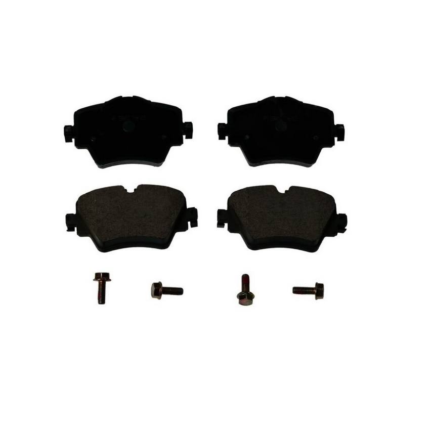 BMW Mini Disc Brake Pad and Rotor Kit – Front (330mm) (Drilled) (Ceramic) – Bosch QuietCast 34116865713