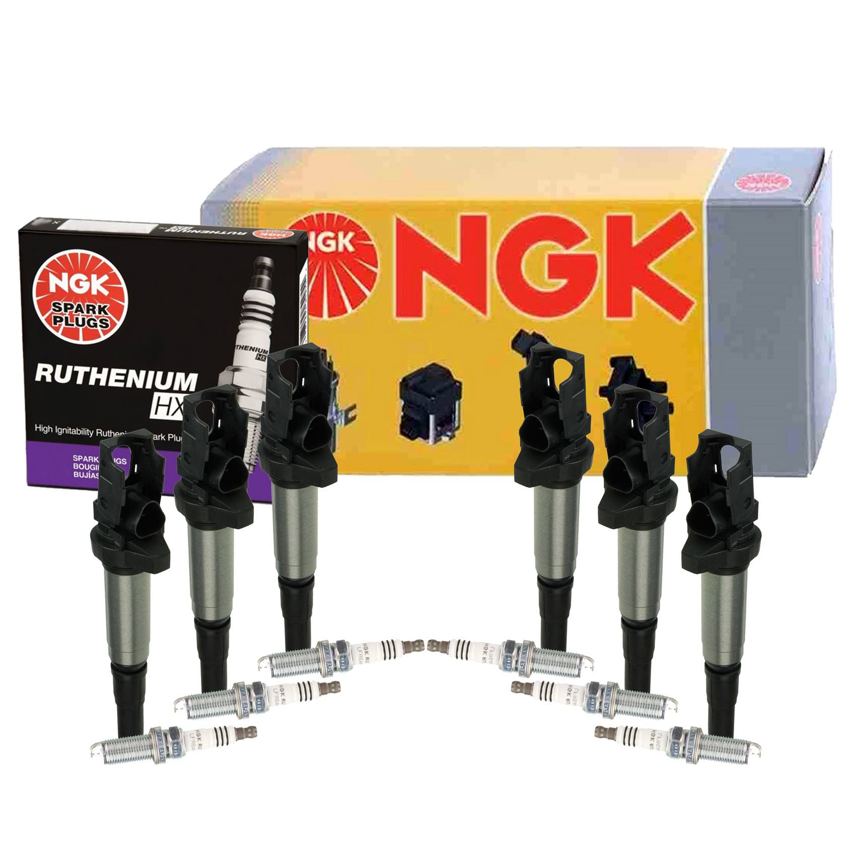 NGK Ignition Coil Kit (Ruthenium HX)