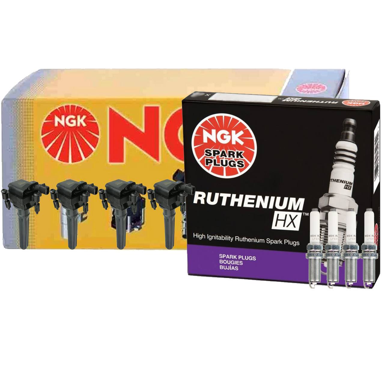 NGK Ignition Coil Kit (Ruthenium HX)