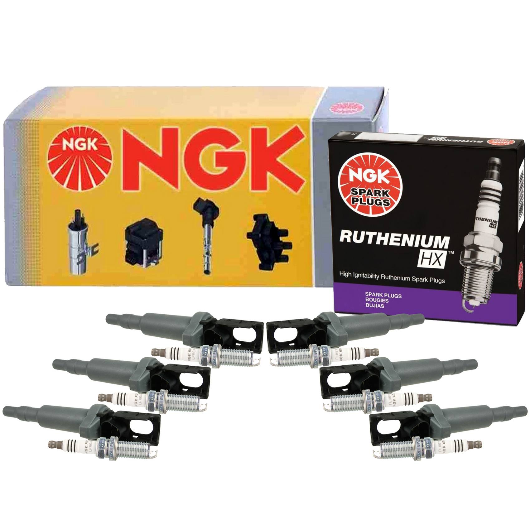 NGK Ignition Coil Kit (Ruthenium HX)