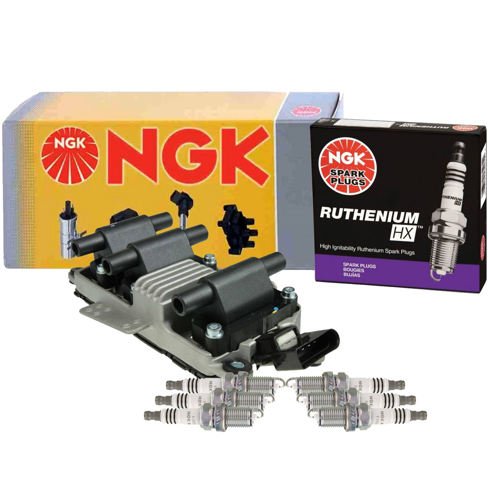 NGK Ignition Coil Kit (Ruthenium HX)