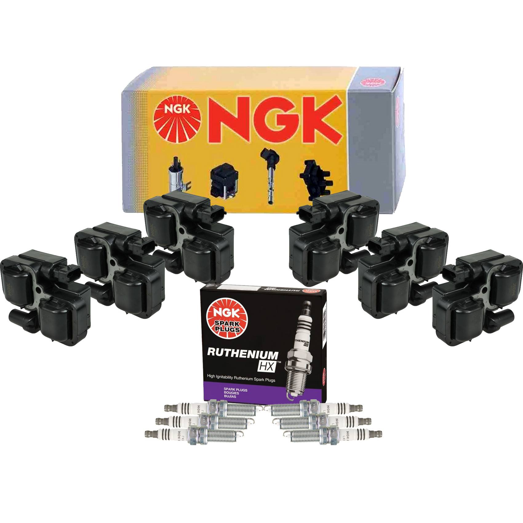 NGK Ignition Coil Kit (Ruthenium HX)