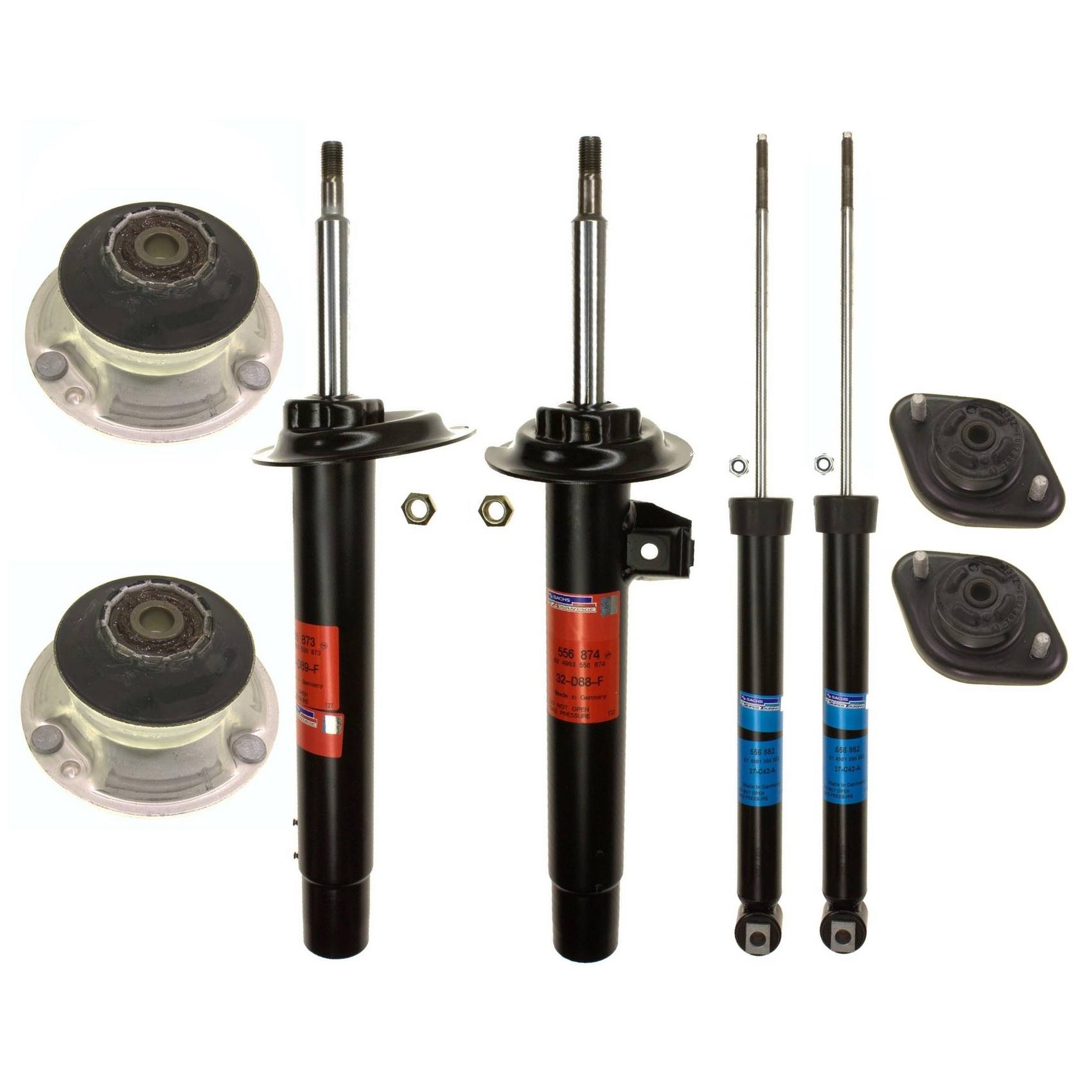 BMW Suspension Strut and Shock Absorber Assembly Kit – Front and Rear