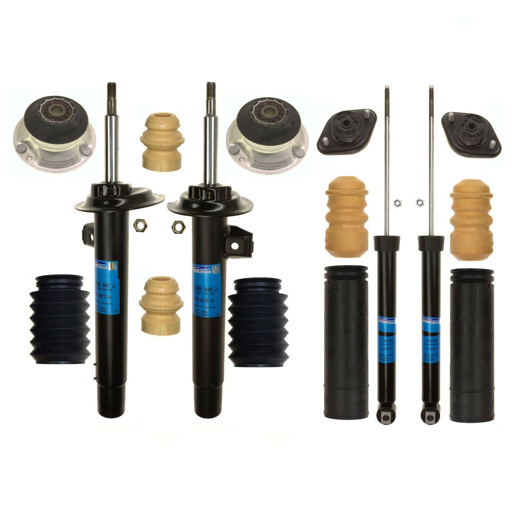 BMW Suspension Strut and Shock Absorber Assembly Kit – Front and Rear (With Standard Suspension)