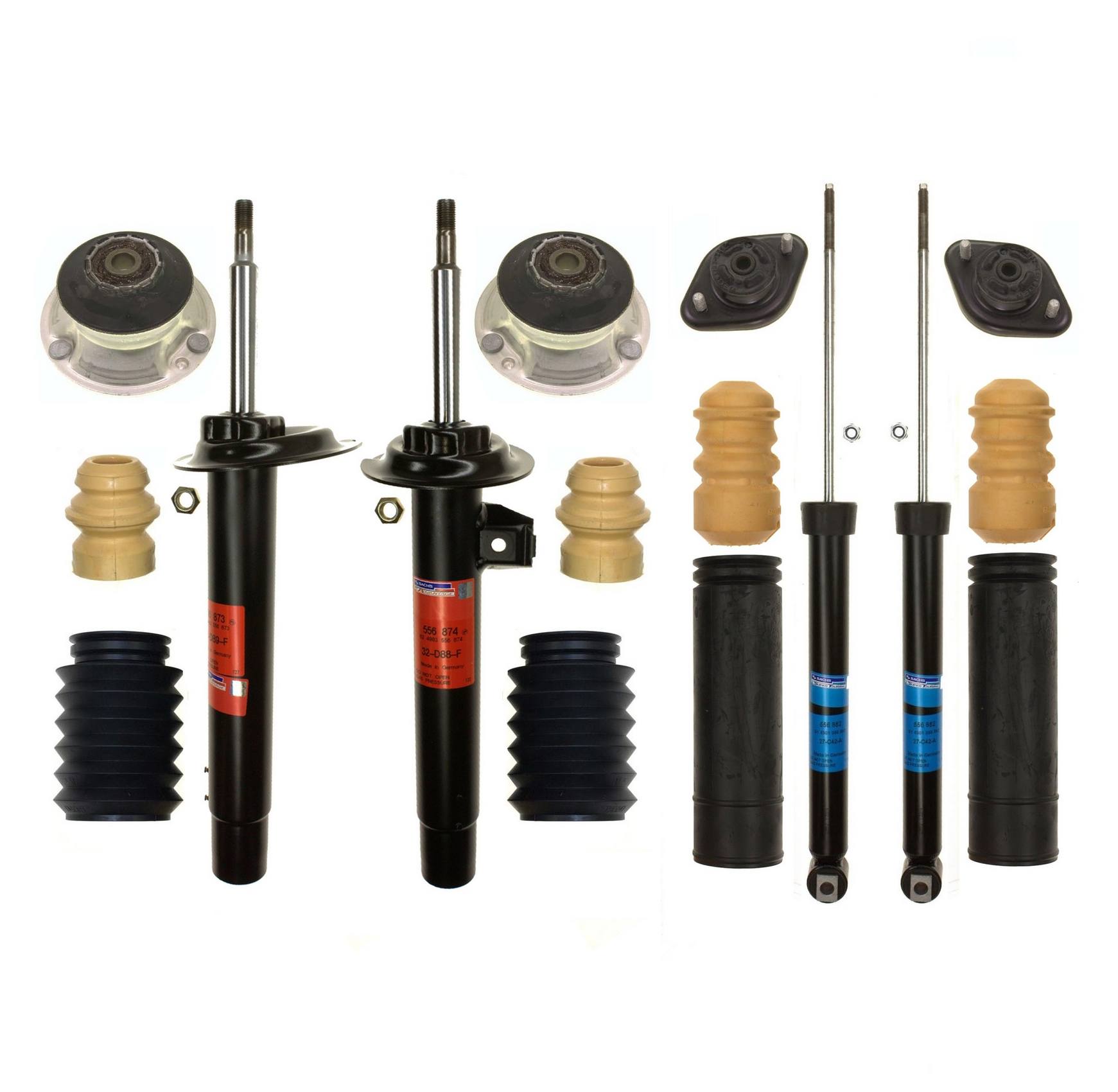 BMW Suspension Strut and Shock Absorber Assembly Kit – Front and Rear