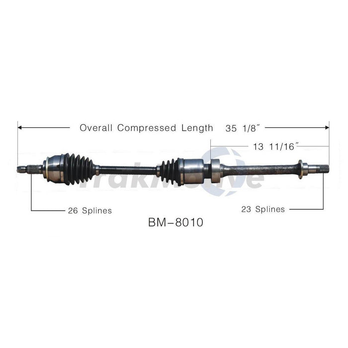 Mini CV Axle Shaft – Front Passenger Side – Aftermarket BM8010