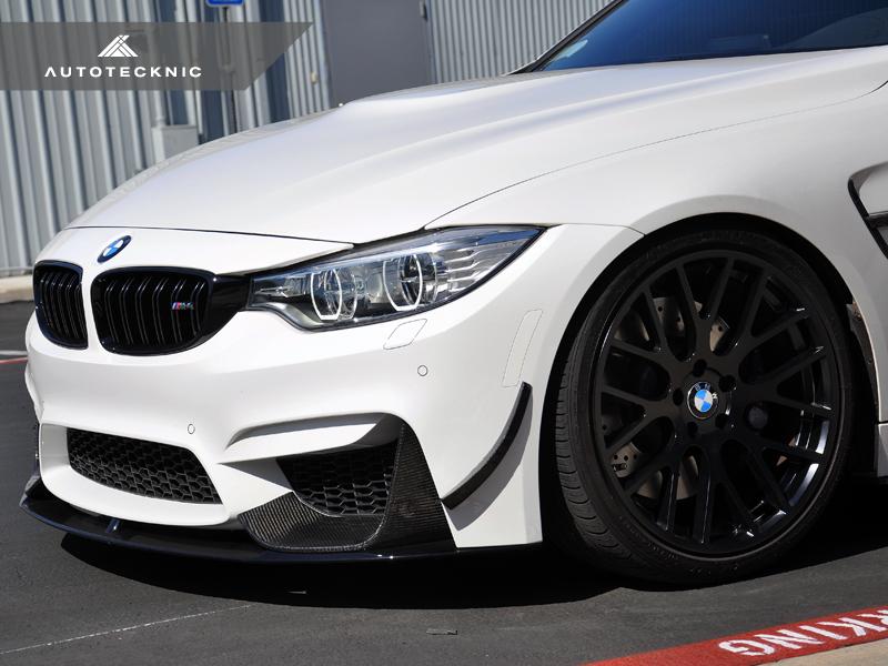 AutoTecknic F8X M3 / M4 - Carbon Fiber Front Bumper Canards