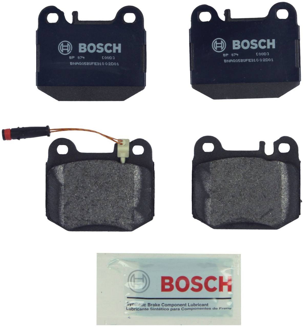 Mercedes-Benz Disc Brake Pad Set (Rear) Bosch BP874