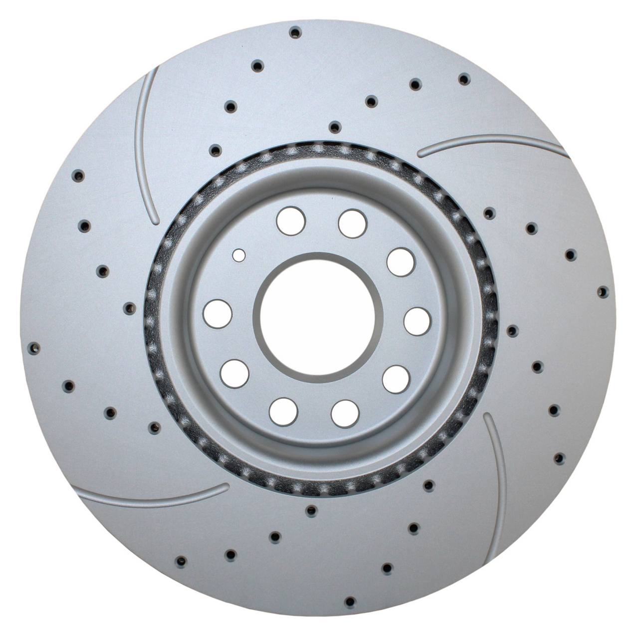 Audi Volkswagen Disc Brake Rotor – Front (312mm) (Drilled/Slotted) 561615301