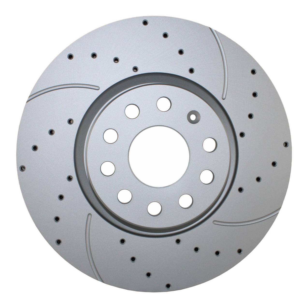 Audi Volkswagen Disc Brake Rotor – Front (312mm) (Drilled/Slotted) 561615301