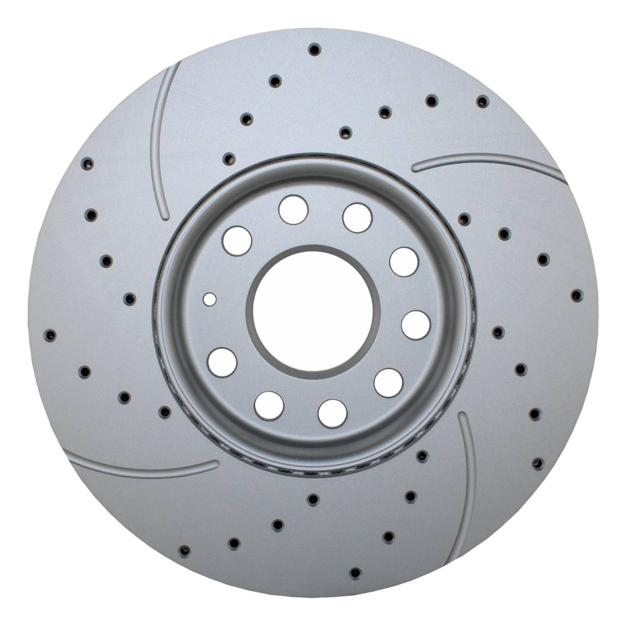 Audi Volkswagen Disc Brake Rotor – Front (288mm) (Drilled/Slotted) 1K0615301K