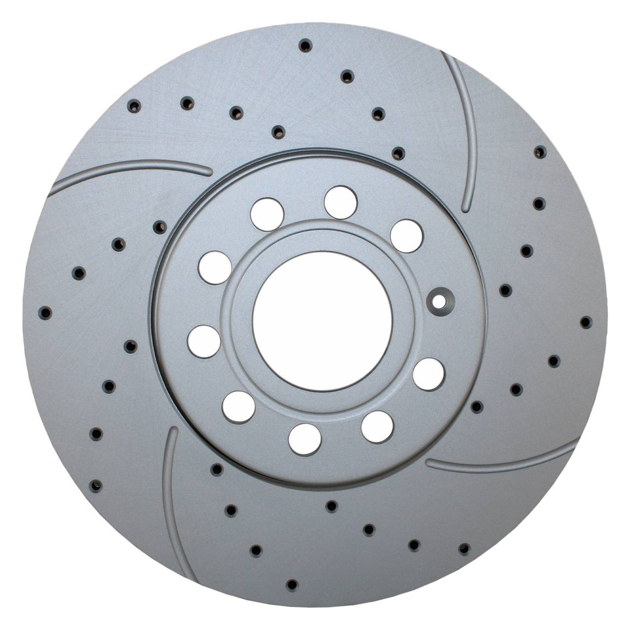 Audi Volkswagen Disc Brake Rotor – Front (288mm) (Drilled/Slotted) 1K0615301K