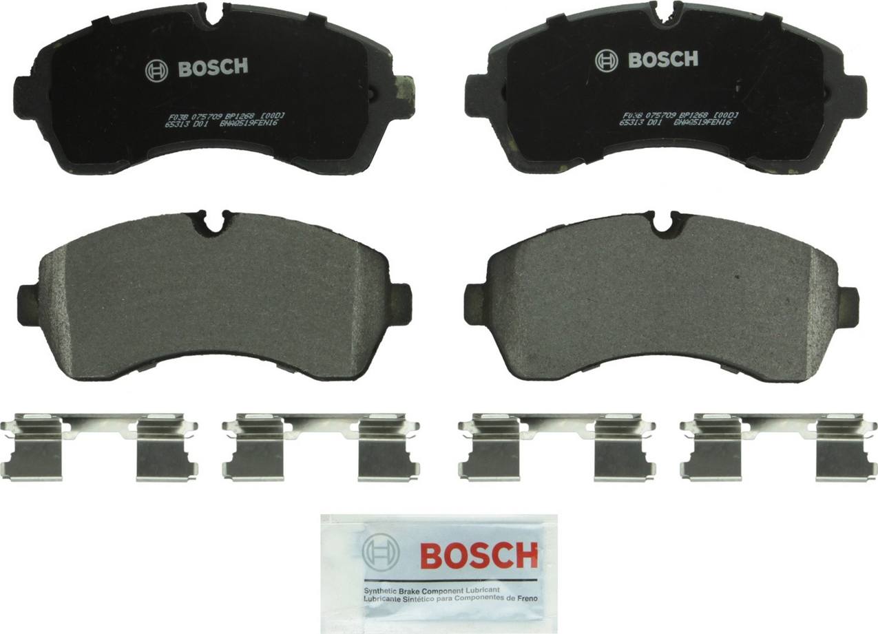 Mercedes-Benz Disc Brake Pad and Rotor Kit – Front (300mm) (Semi-Metallic) – Bosch QuietCast 9064210212