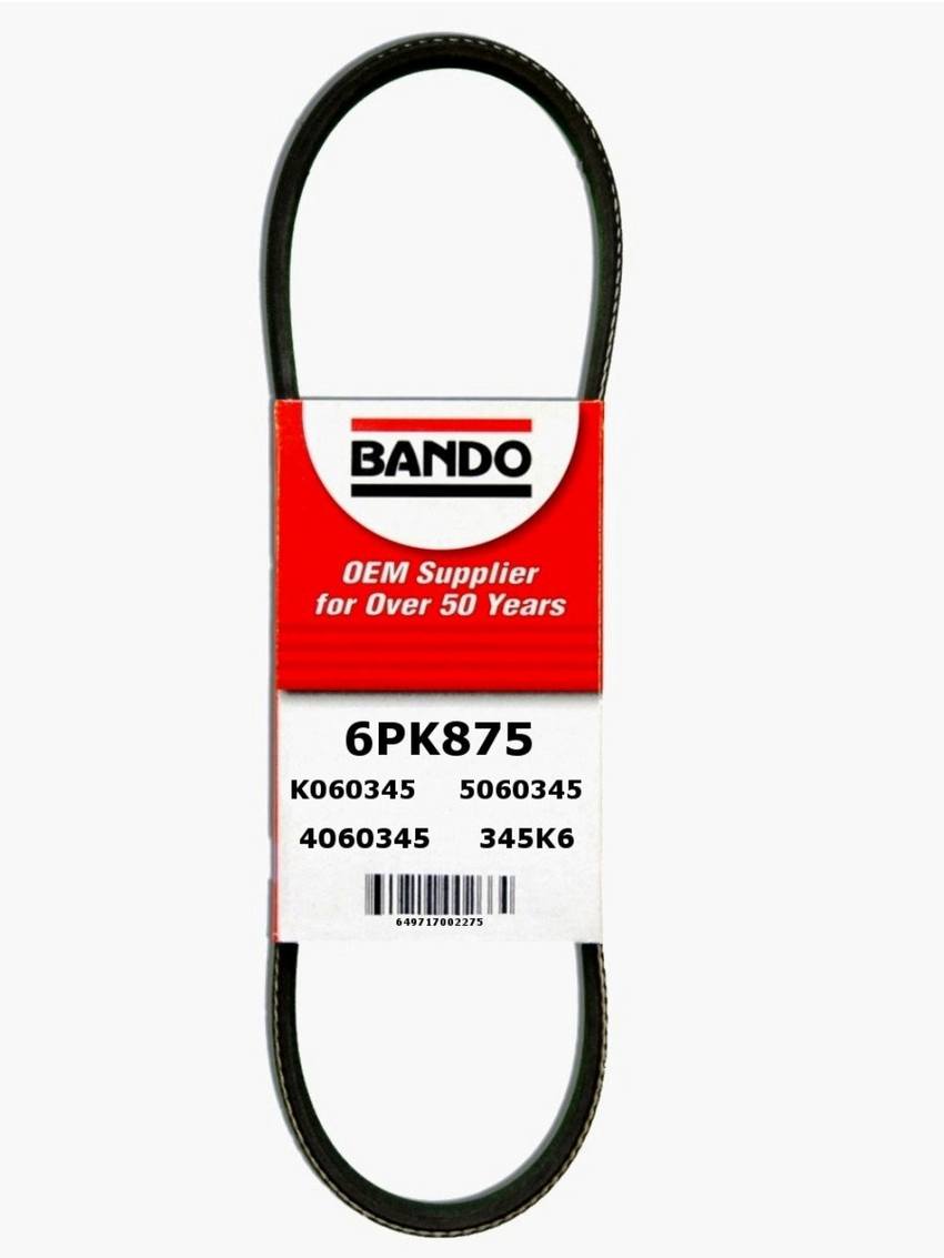 Porsche Serpentine Belt 6PK875 – Bando