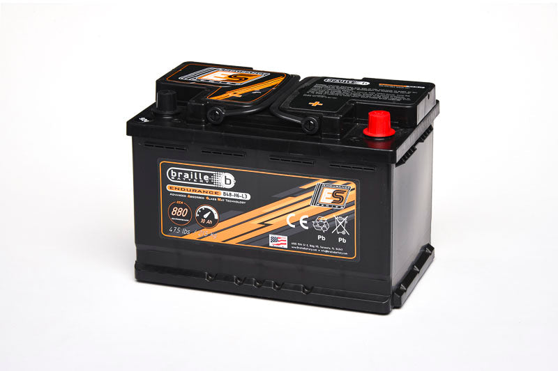 Braille Battery 48-H6-L3 Endurance AGM Battery 880CCA - B48-H6-L3