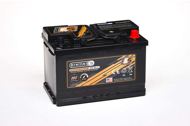 Braille Battery 48-H6-L3 Endurance AGM Battery 880CCA - B48-H6-L3