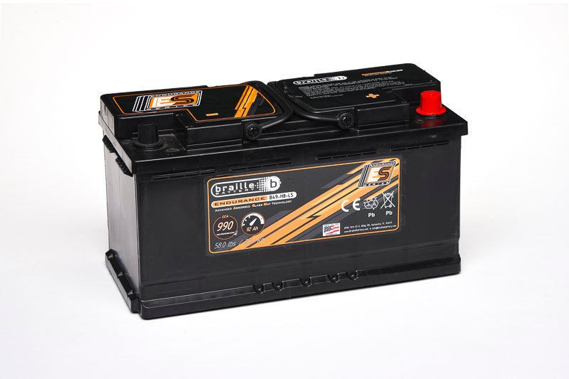 Braille Battery 49-H8-L5 Endurance AGM Battery 990 CCA - B49-H8-L5