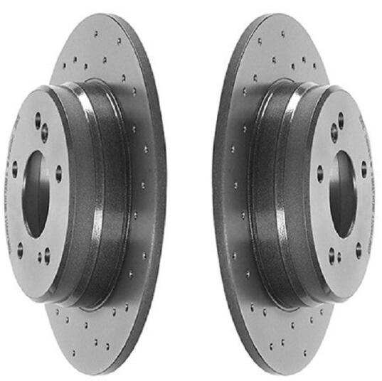 Brembo Brakes Kit – Pads and Rotors Rear (278mm) (Xtra) (Low-Met)