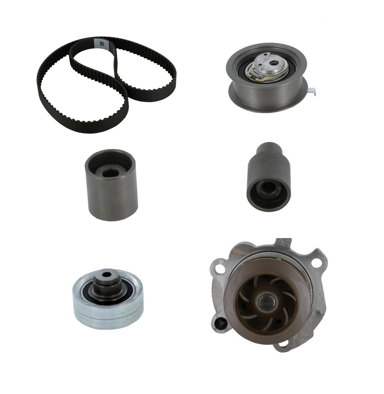 Engine Timing Belt Kit with Water Pump (With Plastic Impeller)