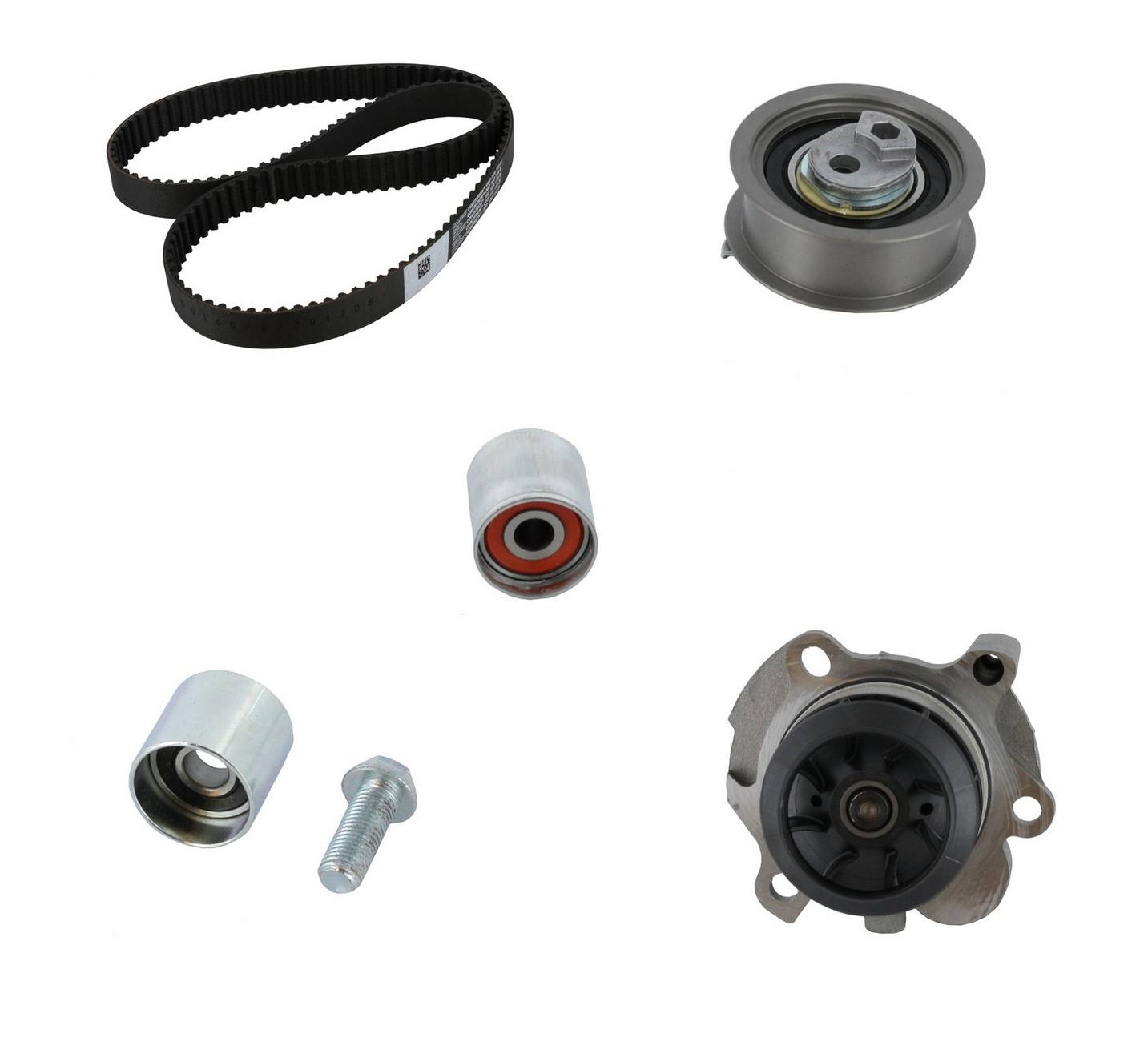 Engine Timing Belt Kit with Water Pump (With Metal Impeller)