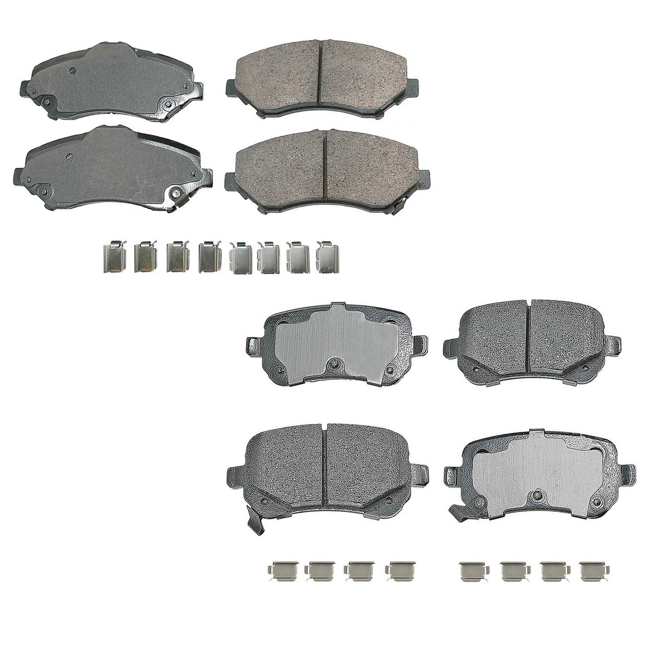 Volkswagen Disc Brake Pad Kit – Front and Rear (Ceramic) (ProACT) 7B0698151F