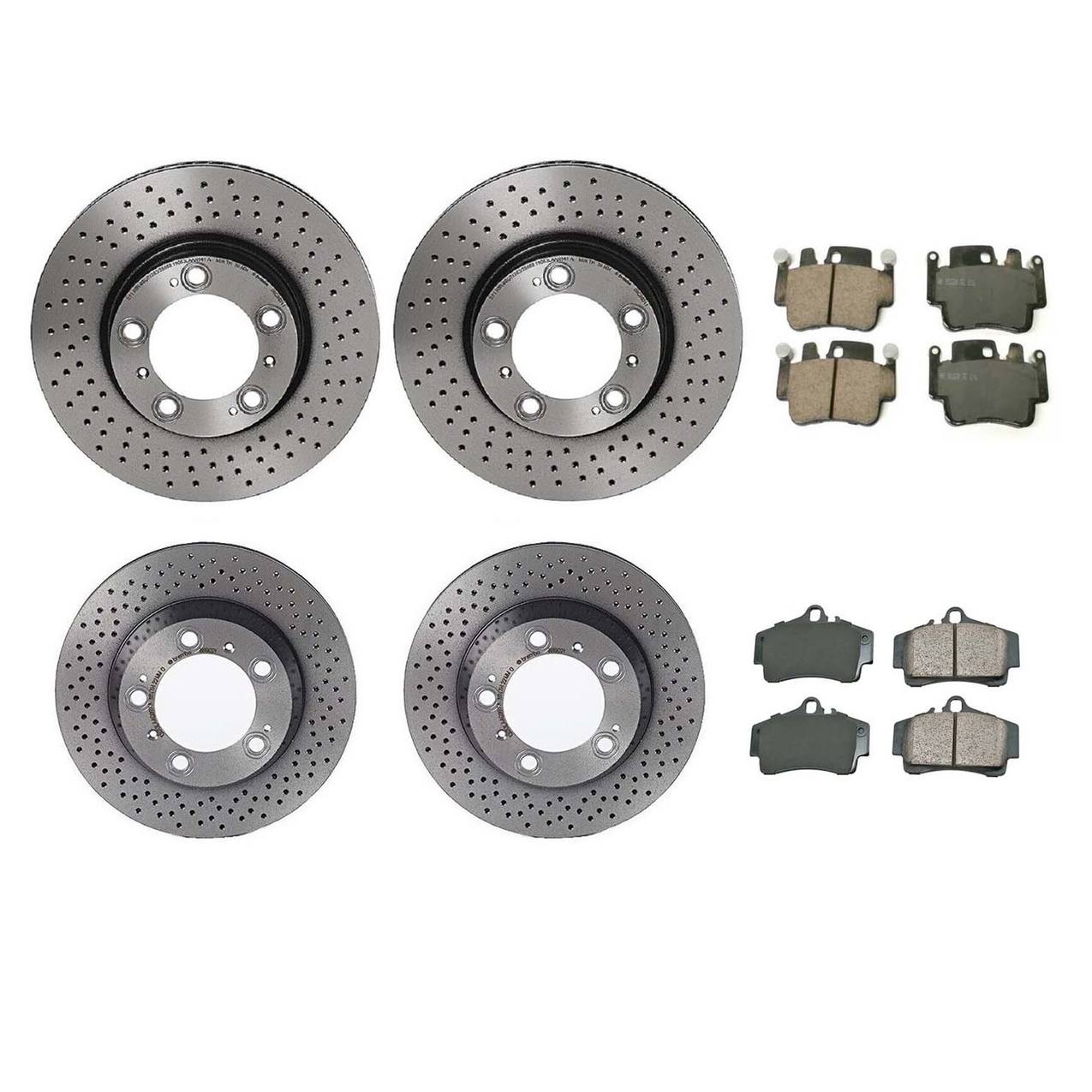 Porsche Disc Brake Pad and Rotor Kit – Front and Rear (318mm) (299mm) (Ceramic) (EURO) 99635140602