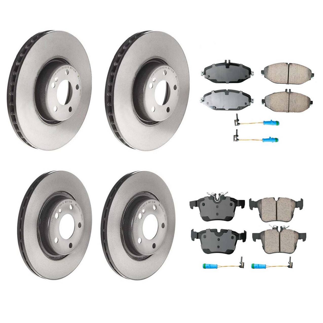 Mercedes-Benz Disc Brake Pad and Rotor Kit – Front and Rear (330mm) (300mm) (Pillar Vented) (Co-Cast) (Ceramic) (EURO) 0004212712