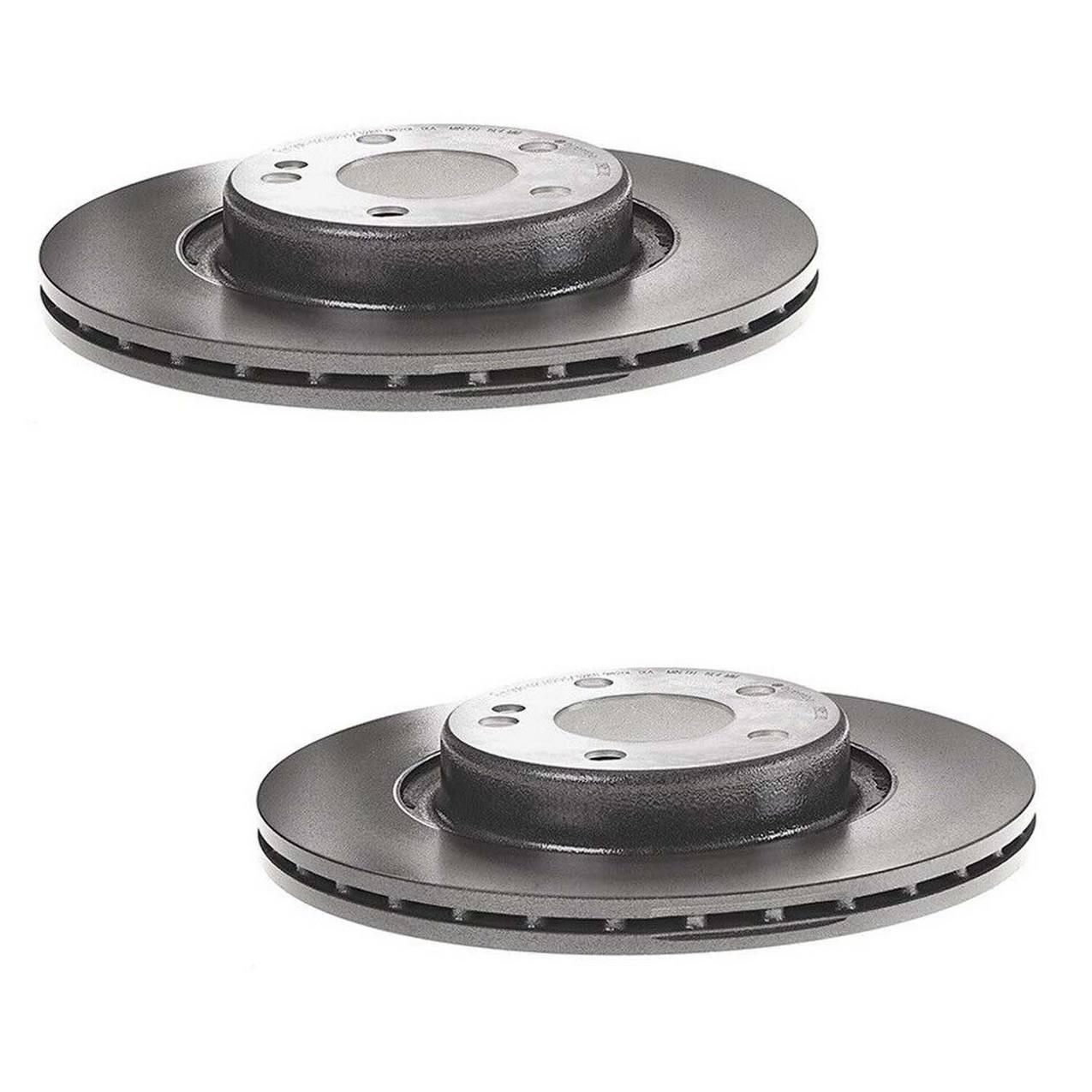 Mercedes-Benz Disc Brake Pad and Rotor Kit – Front and Rear (330mm) (300mm) (Pillar Vented) (Co-Cast) (Ceramic) (EURO) 0004212712