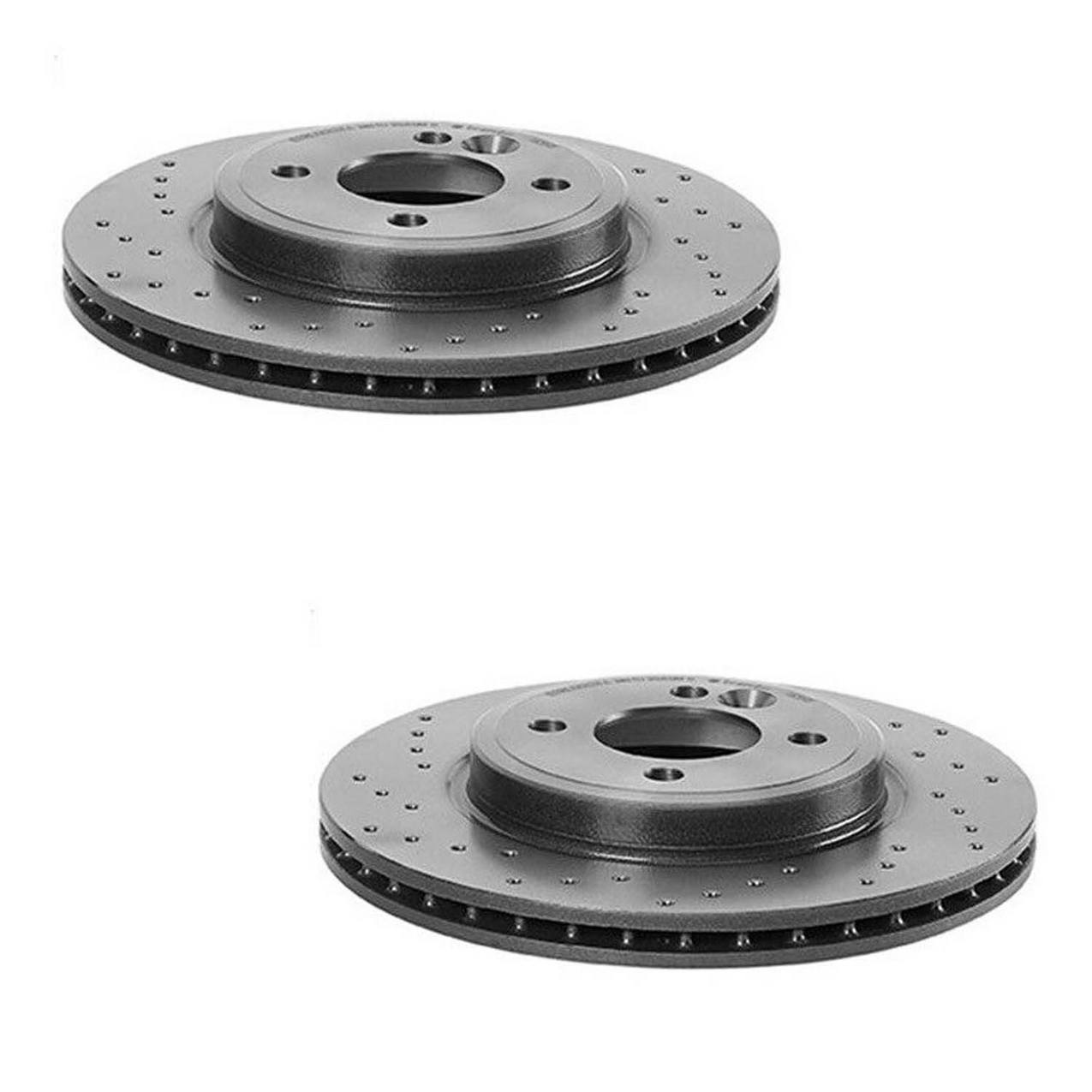 Mini Disc Brake Pad and Rotor Kit – Front and Rear (Xtra) (Cross-Drilled) (276mm) (259mm) (Ceramic) (EURO) 34111502891