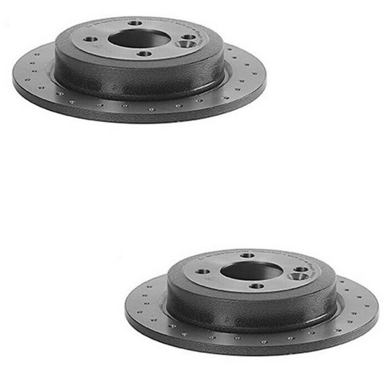 Mini Disc Brake Pad and Rotor Kit – Front and Rear (Xtra) (Cross-Drilled) (276mm) (259mm) (Ceramic) (EURO) 34111502891