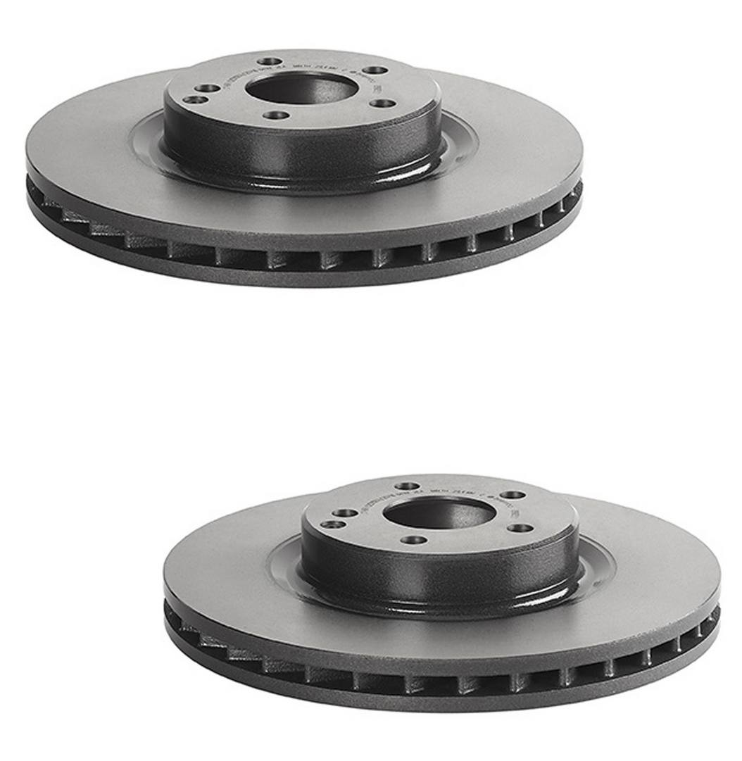 Mercedes-Benz Disc Brake Pad and Rotor Kit – Front and Rear (330mm/300mm) (Ceramic) (EURO) 2114211412