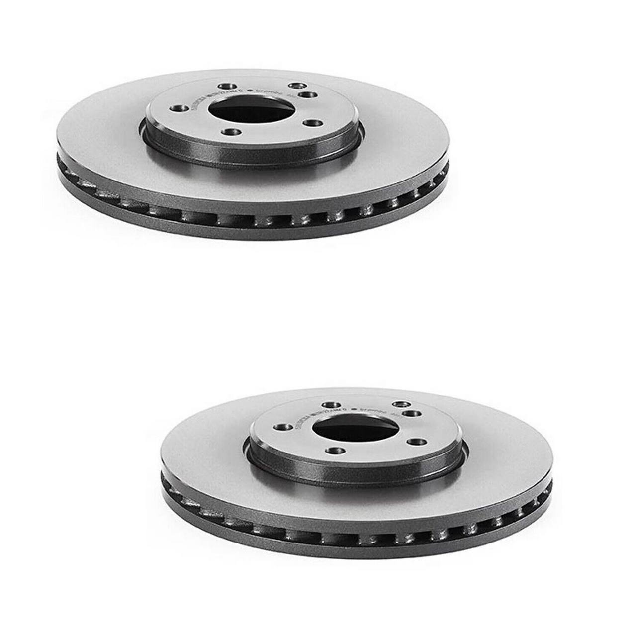 Mercedes-Benz Disc Brake Pad and Rotor Kit – Front and Rear (304mm/300mm) (Ceramic) (EURO) 2114211212