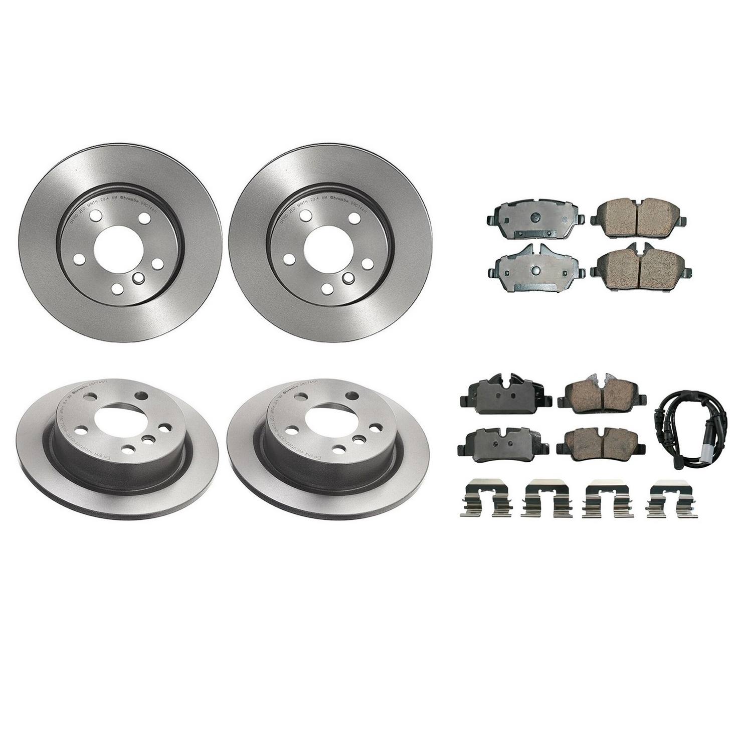 Mini Disc Brake Pad and Rotor Kit – Front and Rear (280mm/259mm) (Ceramic) (EURO) 34116866295