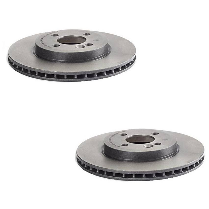 Mini Disc Brake Pad and Rotor Kit – Front (280mm) (Ceramic) (EURO) 34119808705 – Akebono Euro Ultra-Premium 4115208KIT