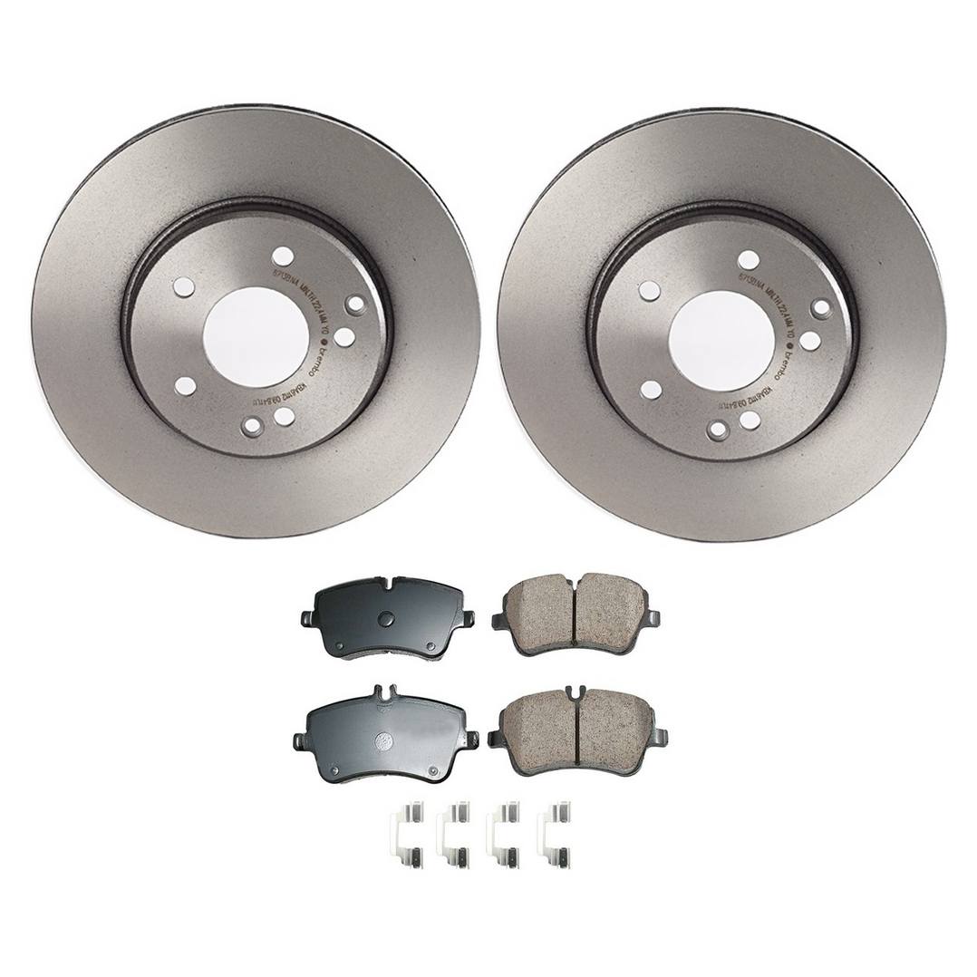 Mercedes-Benz Disc Brake Pad and Rotor Kit – Front (288mm) (Ceramic) (EURO) 2034210312