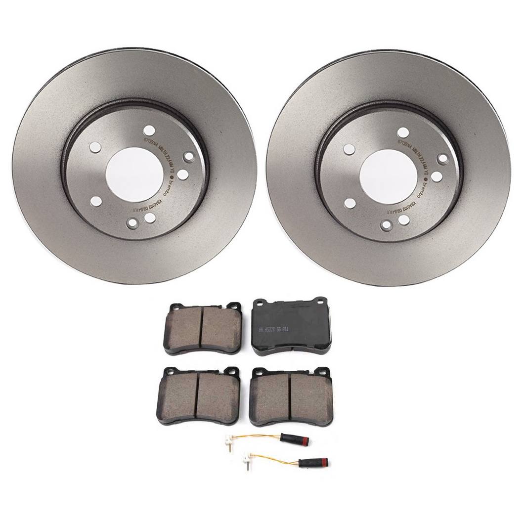 Mercedes-Benz Disc Brake Pad and Rotor Kit – Front (288mm) (Ceramic) (EURO) 2034210312