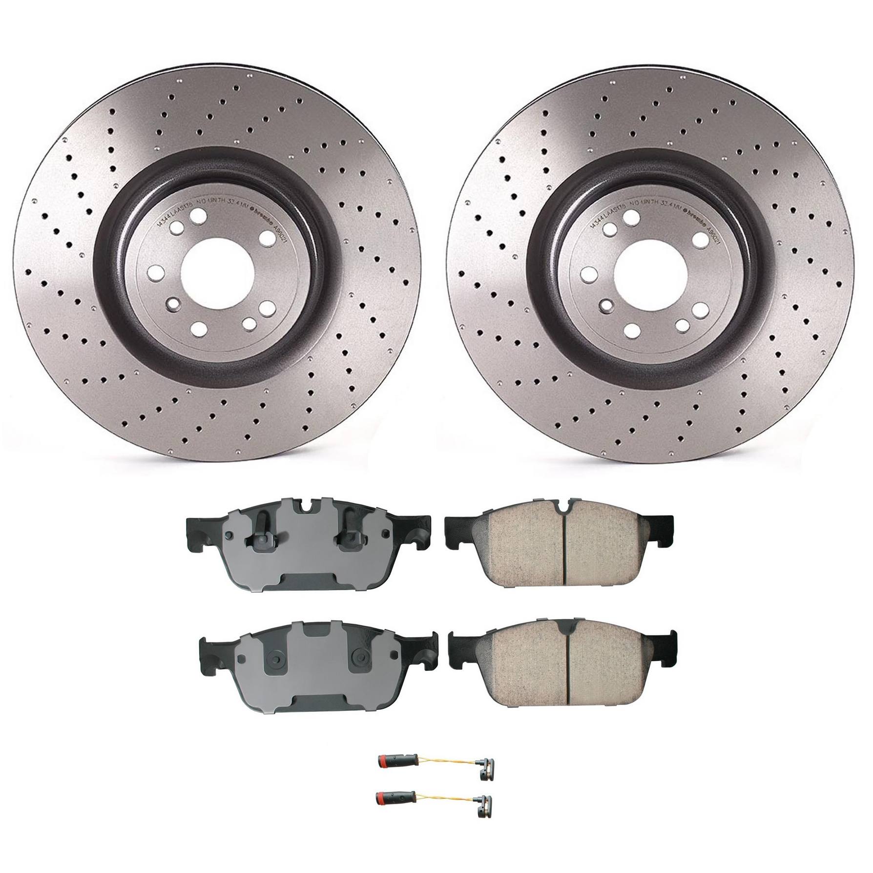 Mercedes-Benz Disc Brake Pad and Rotor Kit – Front (375mm) (Ceramic) (EURO) 1664211600