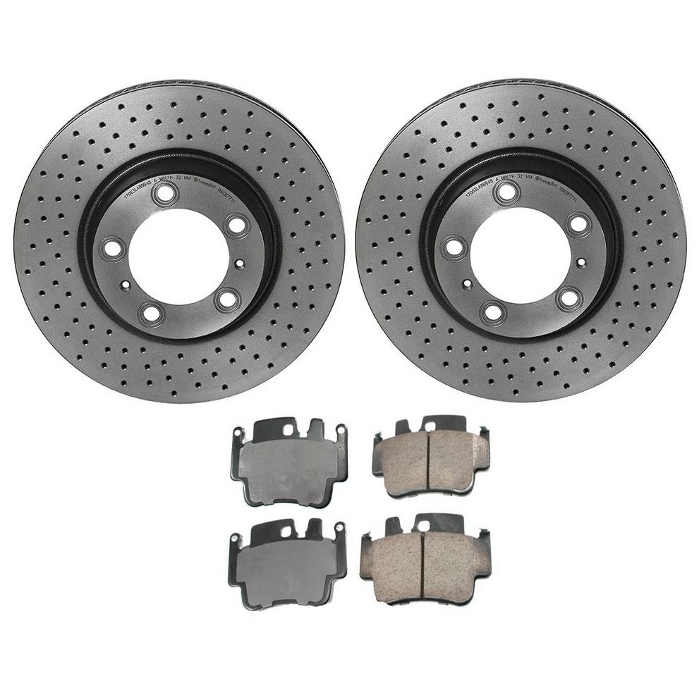 Porsche Disc Brake Pad and Rotor Kit – Front (330mm) (Ceramic) (EURO) 99635141005