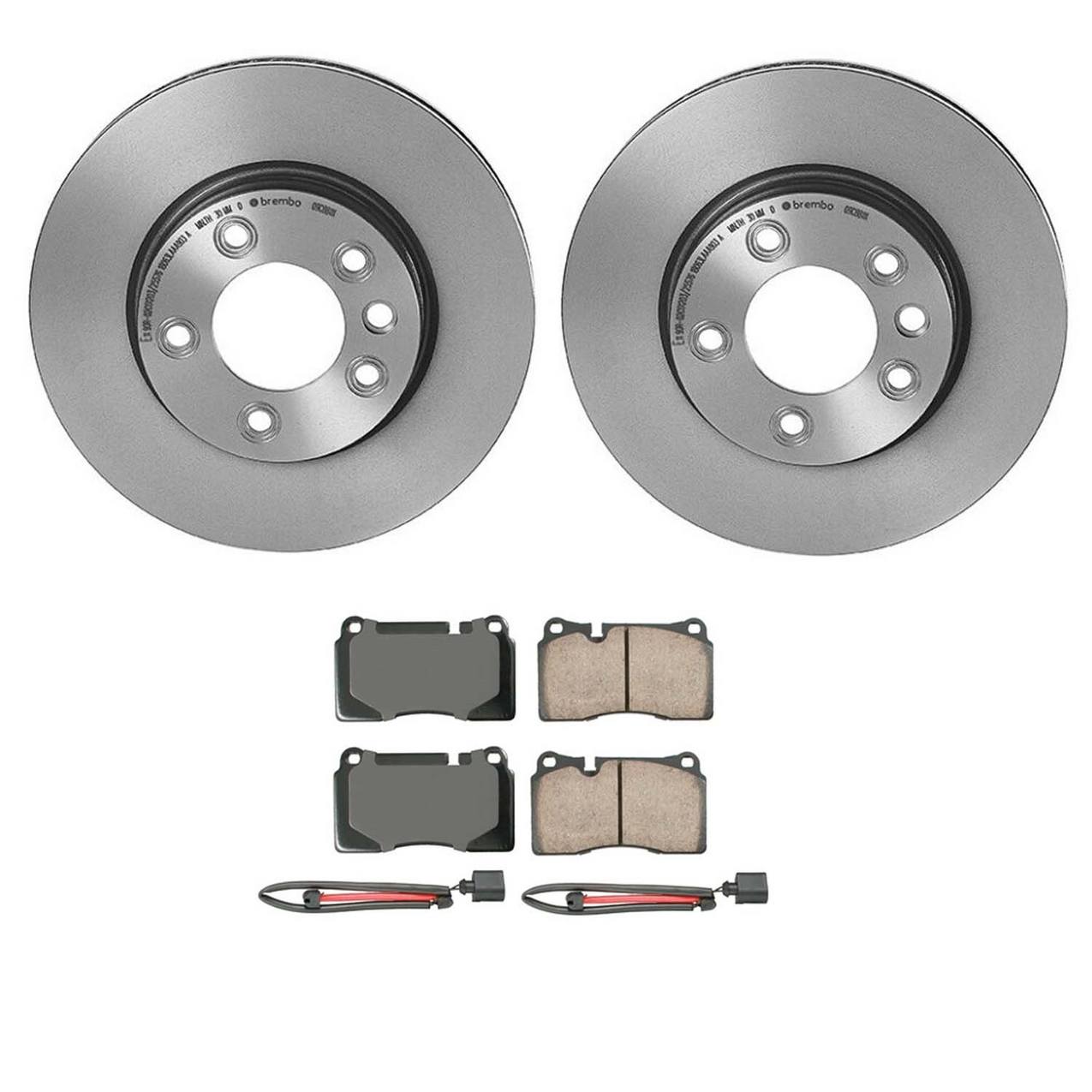 Volkswagen Disc Brake Pad and Rotor Kit – Front (330mm) (Ceramic) (EURO) 7L6615302N