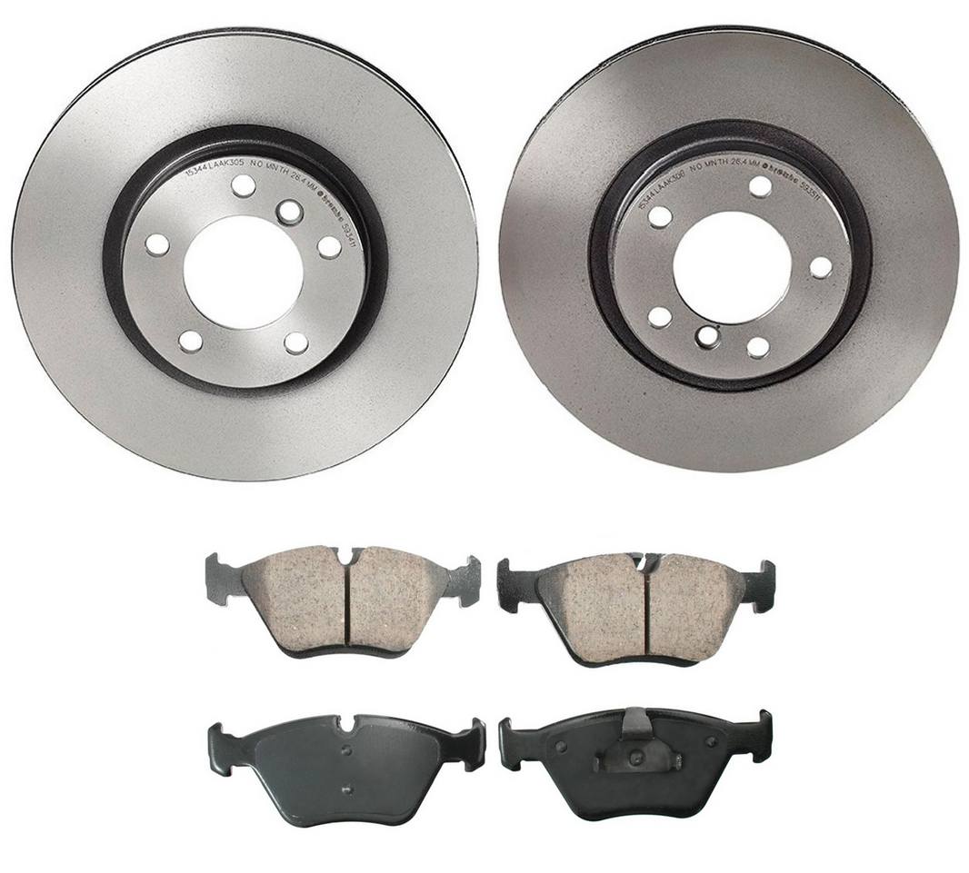 BMW Disc Brake Pad and Rotor Kit – Front (315mm) (Ceramic) (EURO) 34112227737