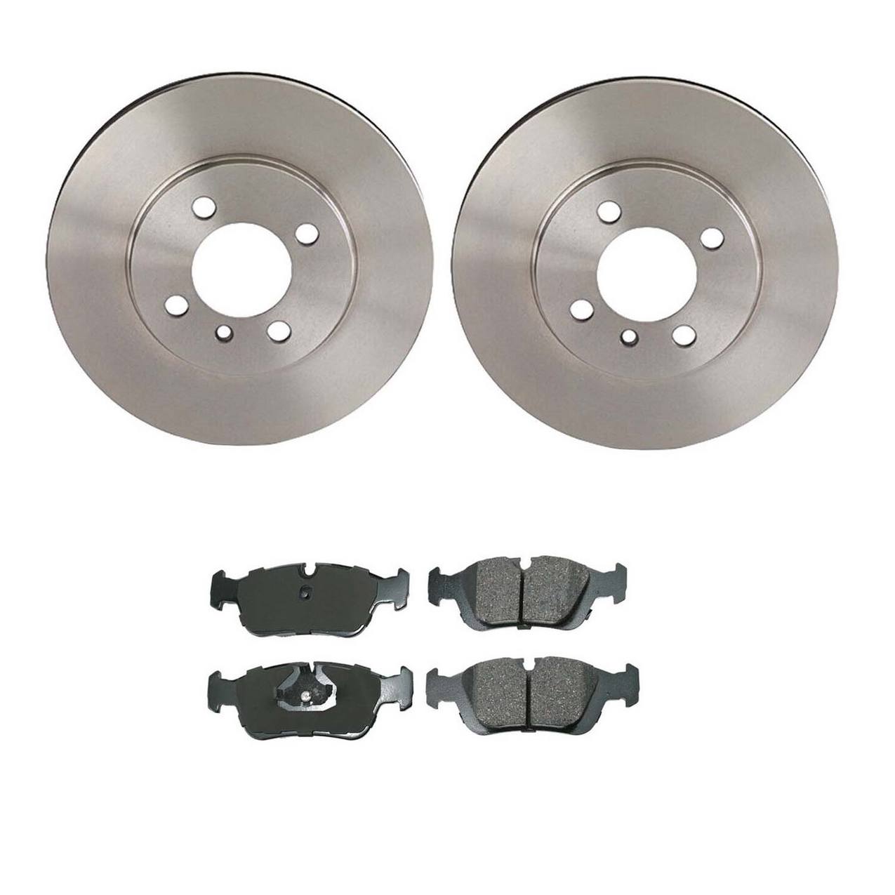 BMW Disc Brake Pad and Rotor Kit – Front (260mm) (Ceramic) (EURO) 34116752352