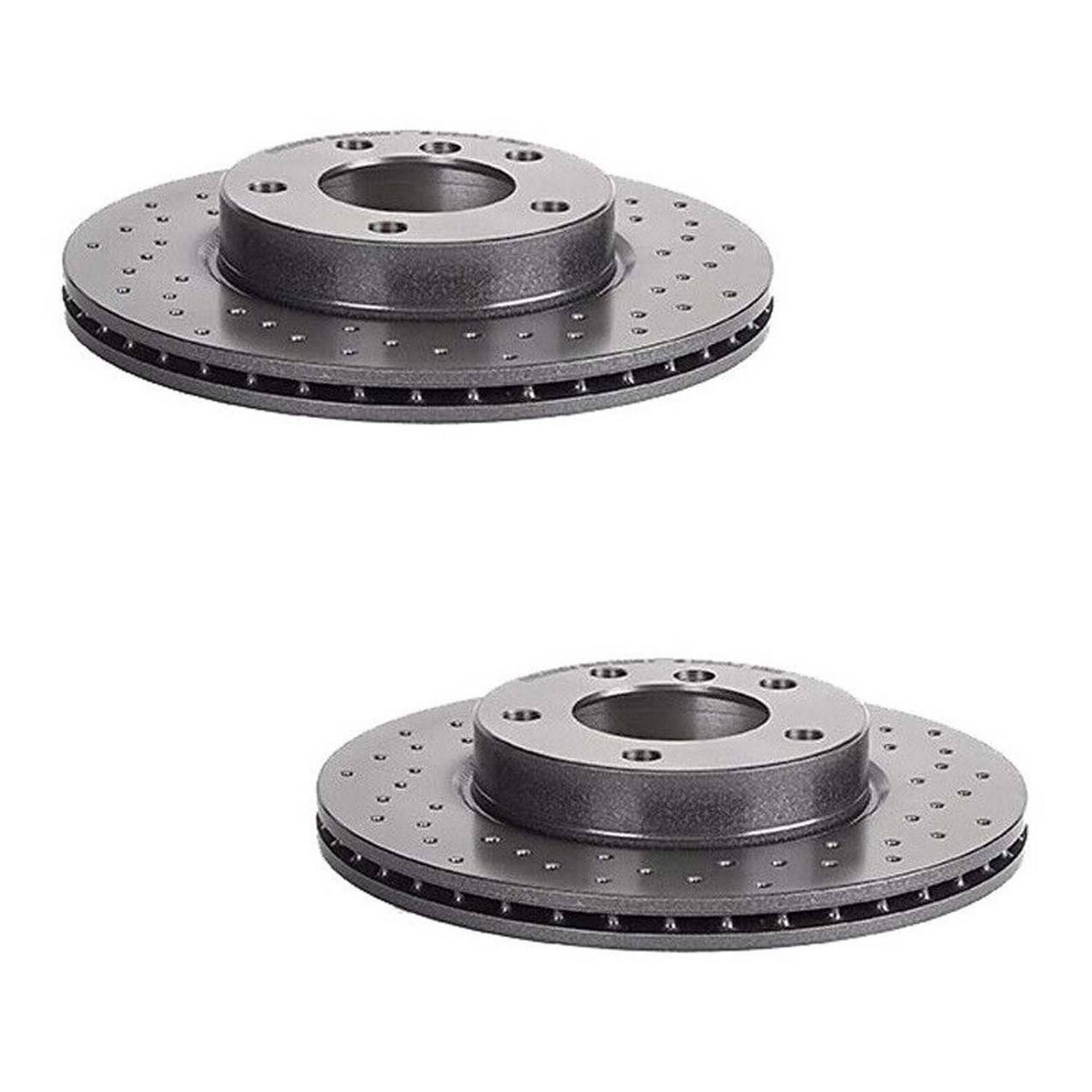 BMW Disc Brake Pad and Rotor Kit – Front (Xtra) (Drilled) (286mm) (Ceramic) (EURO) 34116864060