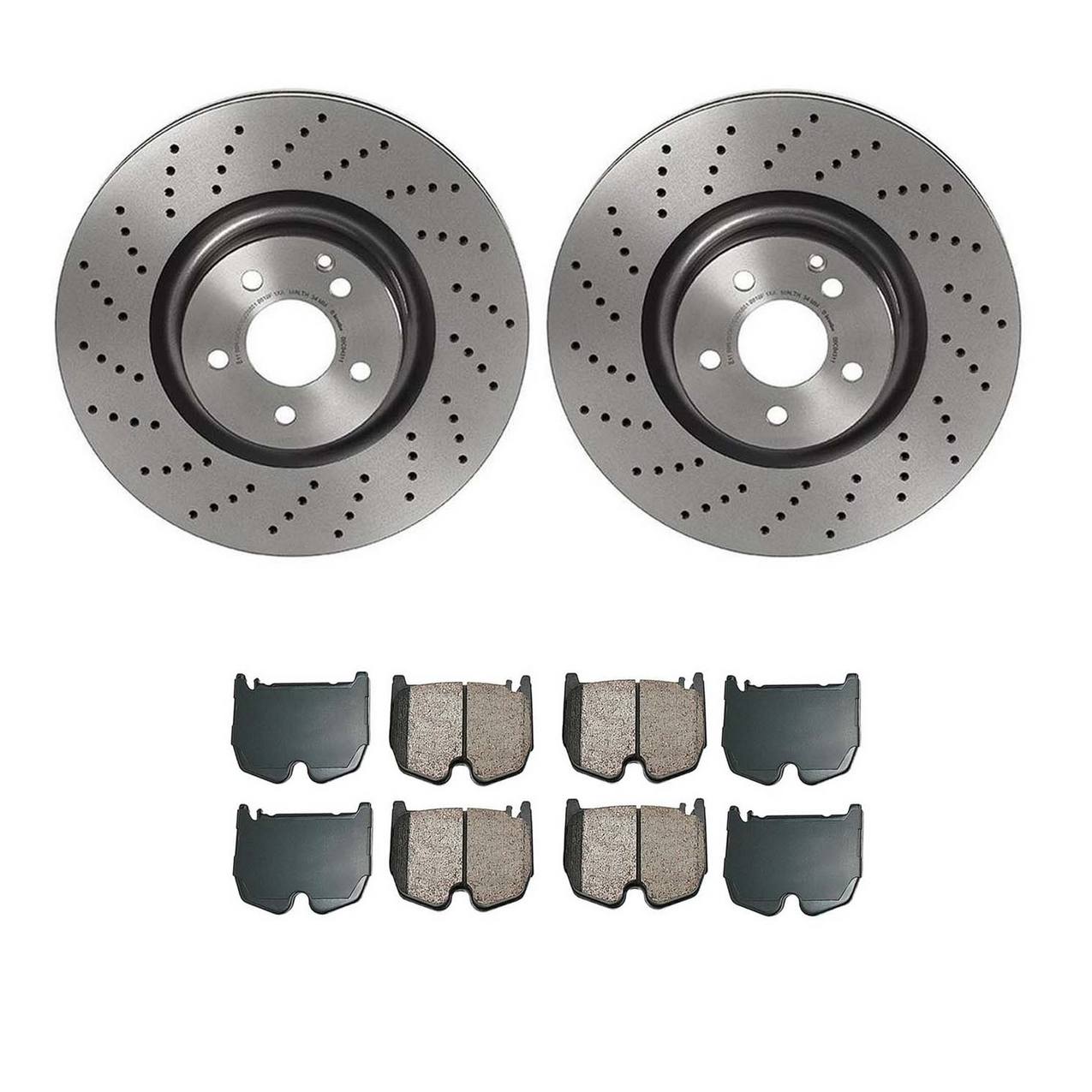 Mercedes-Benz Disc Brake Pad and Rotor Kit – Front (360mm) (Ceramic) (EURO) 220421191264