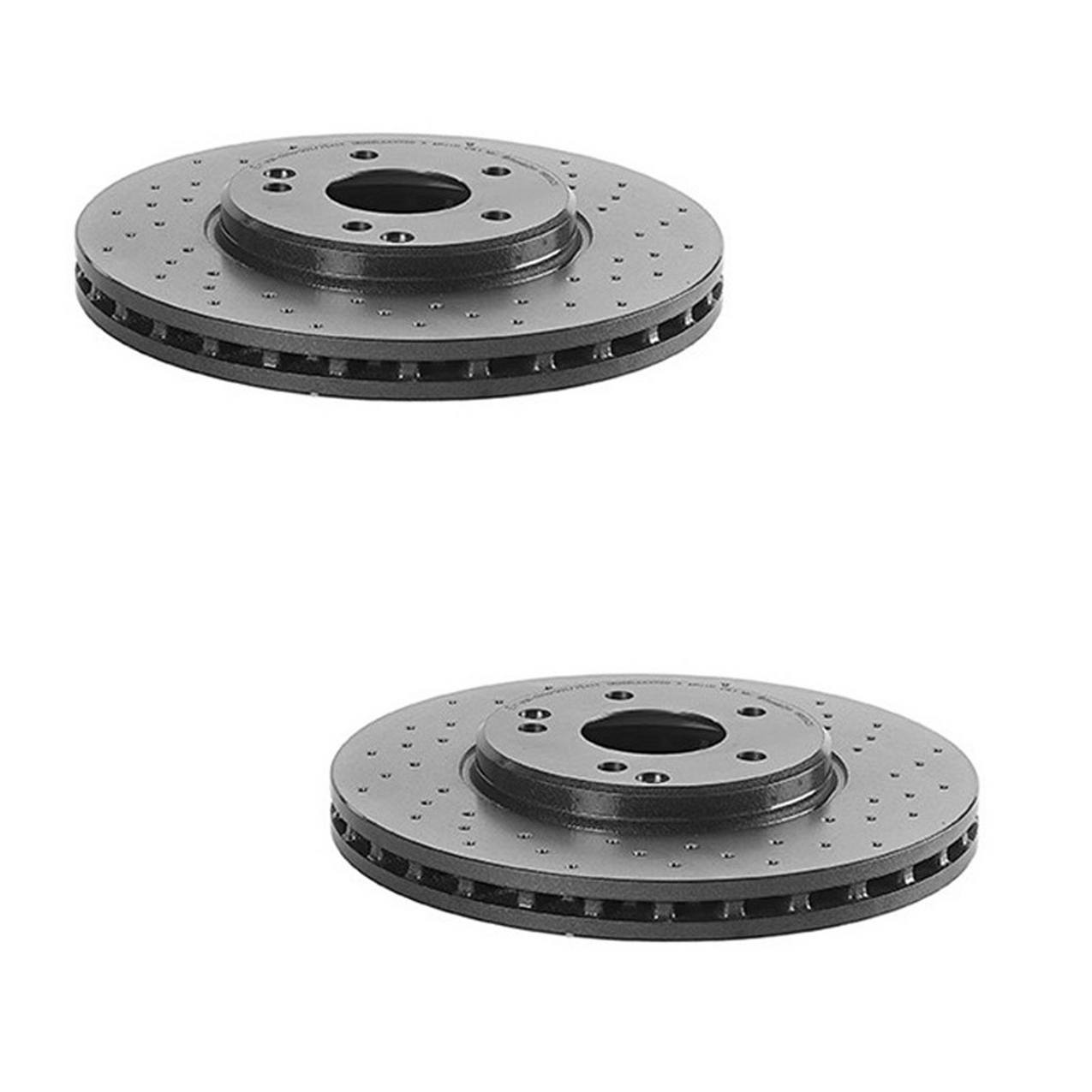 Mercedes-Benz Disc Brake Pad and Rotor Kit – Front (300mm) (Xtra) (Ceramic) (EURO) 2034210512