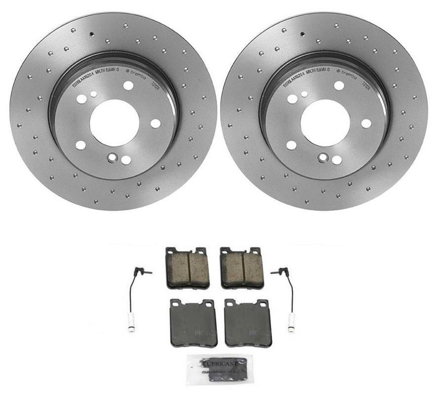 Mercedes-Benz Disc Brake Pad and Rotor Kit – Rear (286mm) (Xtra) (Ceramic) (EURO) 2104231012