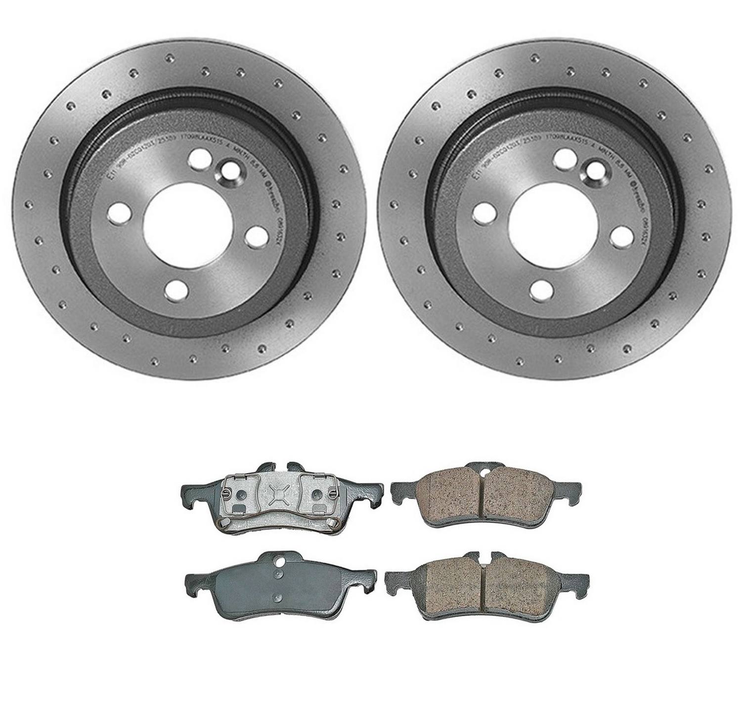 Mini Disc Brake Pad and Rotor Kit – Rear (259mm) (Xtra) (Ceramic) (EURO) 34216774987